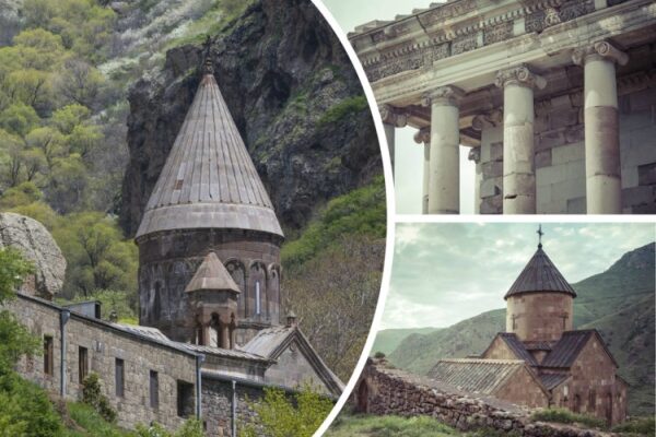 Wunderschöne Landschaften in Armenien mit alten historischen Denkmälern