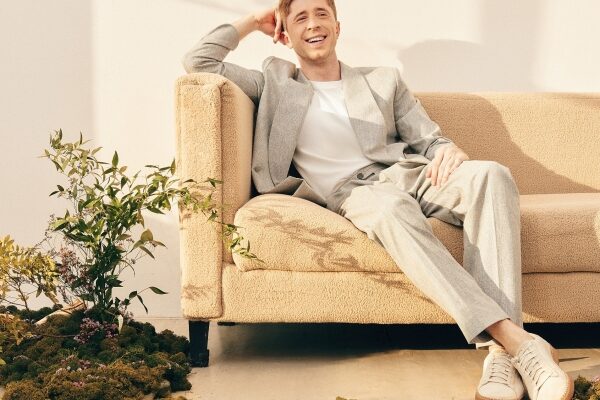 Close-up shot of a colorful abstract painting with vibrant brush strokes