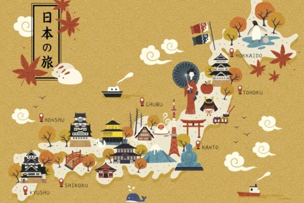 Die 30 wichtigsten Touristenattraktionen in Japan.