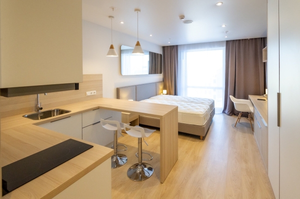 In St. Petersburg, die 7. CC entfielen 74% des Gesamtvolumens der primären Markt der Service-Wohnungen