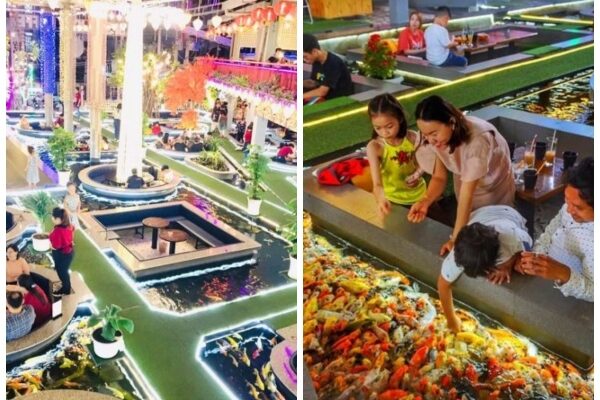 So sehen Goldfisch-Cafés in Ho-Chi-Minh-Stadt aus